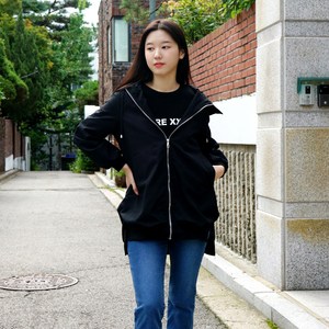 니즐랜드 플로 여성용 바람막이 미들 자켓