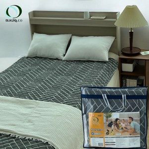 부강의료기 국산 EMC 전자파차단 양면 프리미엄 카본전기요, 06해링본 패턴, 중 100x180