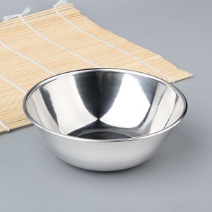 스텐 국그릇 후지뱅이 업소용 식당 대접 탕기 사발, 1개, 02 대형 (14cm)