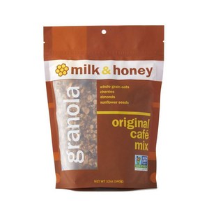 [수입] 우유 & 허니 그라놀라 오리지널 카페 믹스 GMO 프로젝트 여성 소유 기업 12온스(6팩)
