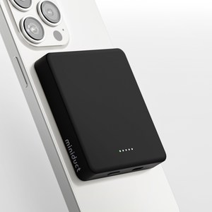 미니덕트 맥세이프 미니 고속 무선보조배터리 4000mAh mi200DT, 매트 블랙