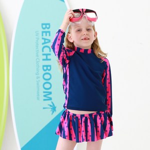 [BEACHBOOM_KIDS] UV 미니폴카 래쉬가드 상하세트