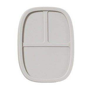 올원리빙 파스텔 실리콘 도시락 용기, 실리콘 도시락용기 3칸, (파스텔옐로우)