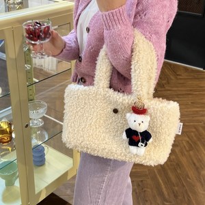 프릭비 뽀글이가방 양털가방 푸들백 토트백