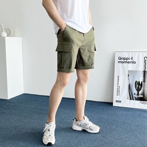 데일트 남자 빅사이즈 밴딩 스판 카고 반바지