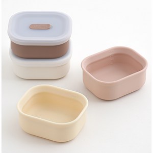 탁가온 1.2.3 유아 실리콘 국볼, 브라운, 1개