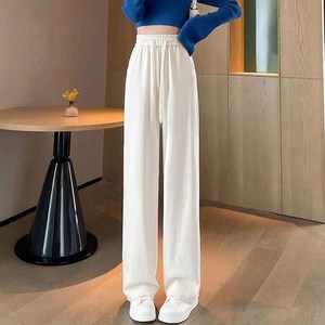 버킷웨어 벨벳 하이웨스트 밴딩 롱 팬츠
