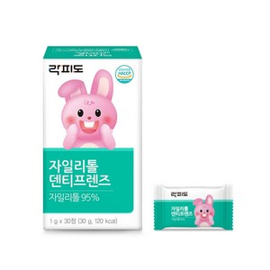 락피도 자일리톨 덴티프렌즈 30정 무설탕 무색소 자일리톨, 1개