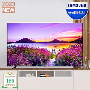 삼성전자 비즈니스TV 에너지 효율 1등급 4K UHD 43인치 50인치 55인치 65인치 75인치 85인치 [삼성기사님무료설치][폐가전무료수거], 스탠드형, 189cm(75인치)