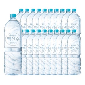 백산수 무라벨 생수, 2L, 24개