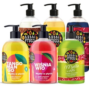 [1+1] 파모나 투티프루티 핸드워시 6종 랜덤 픽 500ml, A_페어&크랜베리 핸드워시 500ml, B_체리&커런트 핸드워시 500ml