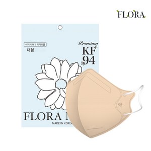 플로라 KF94 국산 새부리형 컬러 마스크, 10개
