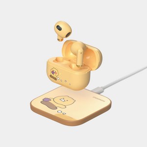 카카오프렌즈 총총 춘식이 블루투스 이어폰 무선 충전기세트, 단품