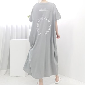 [퀸비샵] 리틀 롱롱 원피스 // 봄 면 롱 원피스 빅사이즈 빅사이즈원피스 빅사이즈쇼핑몰 반팔원피스