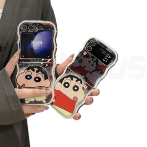 CASEJ 갤럭시 Z플립 범인은 바로 너! 탐정 짱구 스마트톡 케이스