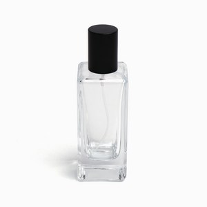 새로핸즈 클램프 타입 유리 향수공병 사각JM매트블랙캡 50ml, 단품, 1개