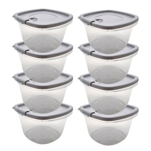뚝땁 국산 전자레인지용 냉동밥 보관 용기 500ml 8p, 1세트