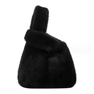 이엔아이 페이크 퍼 미니 손가방