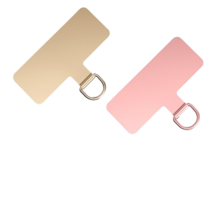 아셀 핸드폰 휴대폰 태그홀더 스트링, 태그홀더 골드 핑크, 2p