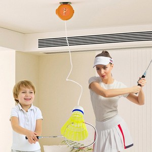 OPOKI 혼자하는 배드민턴 훈련 연습기 셀프 연습 운동, 배드민턴 라켓만 x 2