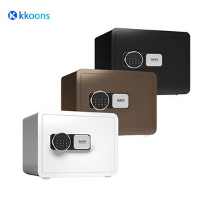 꾼스 안전한 나만의 가정용 소형 금고 SAFE 개인 미니 금고, 금고 블랙