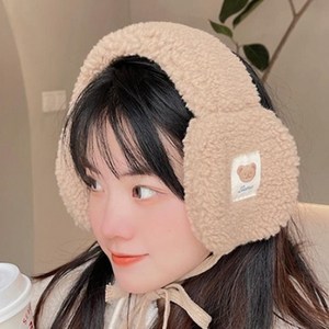 아트로 겨울 귀마개 곰돌이 귀도리 털 끈 방한