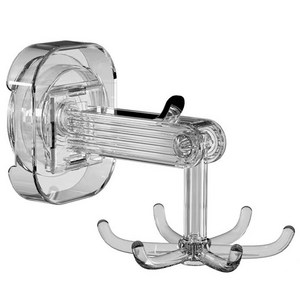 벤투로스 무타공 흡착식 주방 회전 조리도구 걸이 스마트접착 벽걸이, 1개, 투명