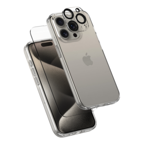 아이폰 15 14 투명 케이스 + 강화유리 1매 + 카메라 보호 필름 1매 세트