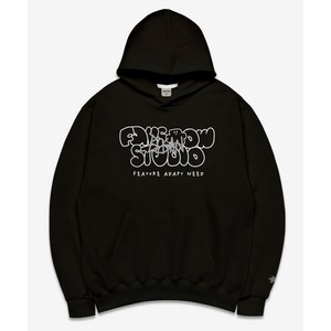 팬쇼 오버핏 남여공용 데일리 스튜디오 헤비웨이트 기모 후드티