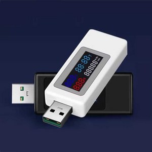 USB 전류 전압 전력 감지 테스트 장비 KWS-V30 모니터, 검은색