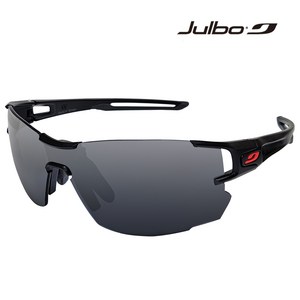 줄보 에어로 와이드 스포츠 선글라스 26g, 프레임(무광 블랙), 렌즈(스모크 미러)