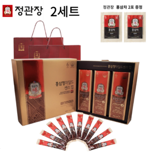 정관장 6년근 홍삼스틱 마일드 센스 업 + 정품쇼핑백 총 60포, 300g, 2세트
