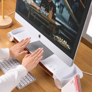 코지야 스마트 온풍기 미니 사무실 탁상용 전기 소형 히터 가정용 무소음 USB 난방기, 화이트