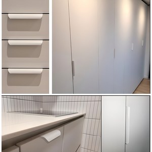 코모 클라우드 가구 손잡이 싱크대 붙박이장 서랍장 신발장 손잡이 DIY 인테리어 120, 화이트120mm(4개입), 4개