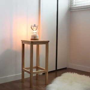 벤트리 원목 하이 스툴 2color 높은 인테리어 스툴 (H 60cm), 내추럴 색상 (원목색)