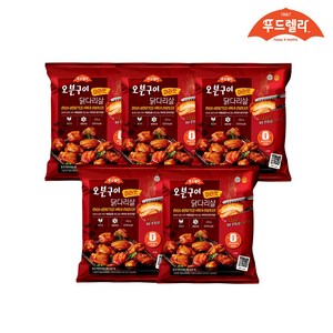 [푸드렐라]오븐구이닭다리살 마라맛 300g 5팩, 5개