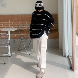 애플망고옷장 빅사이즈 골지카고밴딩조거팬츠 오버핏 트레이닝골덴바지