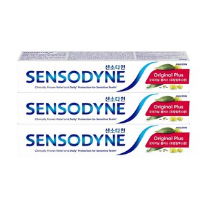 센소다인 오리지날 플러스 치약, 100g, 3개