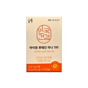 안국 아이원 루테인 미니 100, 100정, 1개