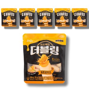 진주햄 천하장사 더블링 콰트로치즈 소시지 250g(25gx10개입) 6봉, 250g, 6개
