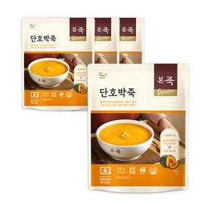 [본죽] 단호박죽 330g, 4개