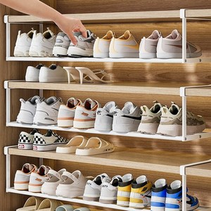 하루꿈 신발장 길이조절 선반 공간활용 다용도선반 정리선반, 2개, 블랙