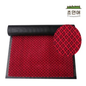 초면애 현관 점박이매트 먼지털이 수분제거, 레드, 1개
