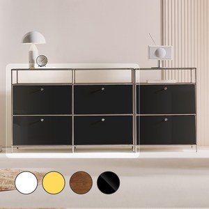 완제품 세레나 아델 1200 모듈 수납장 높은 거실 선반장 4colors, 04.차콜블랙