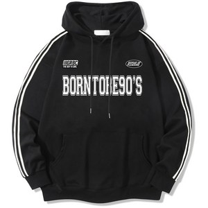 일루소 기모 소매 투라인 본90S 후드티