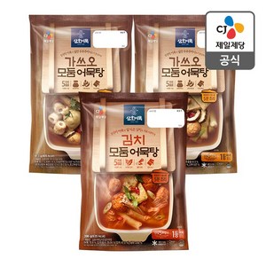 삼호 가쓰오모둠어묵탕413g x2 + 김치모둠어묵탕 396g