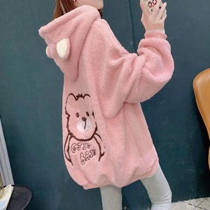 [세인트이브] N9979 (M~2XL) 곰돌이 귀여운 뽀글이 후드티