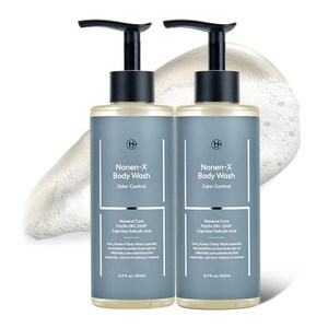 히이즈 노넨엑스 남성냄새&체취제거 쿨링 바디워시, 2개, 500ml