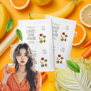 자연애담 해톡주스 CCA주스 까주스 가벼운 아침 6가지 다담은 야채 과일즙 빼빼, 110ml 50포