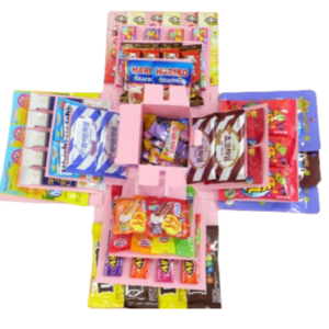 아바노 서프라이즈 선물 상자 깜짝선물 박스 과자 간식 어린이날 생일 이벤트 상자, 1개, 03.핑크